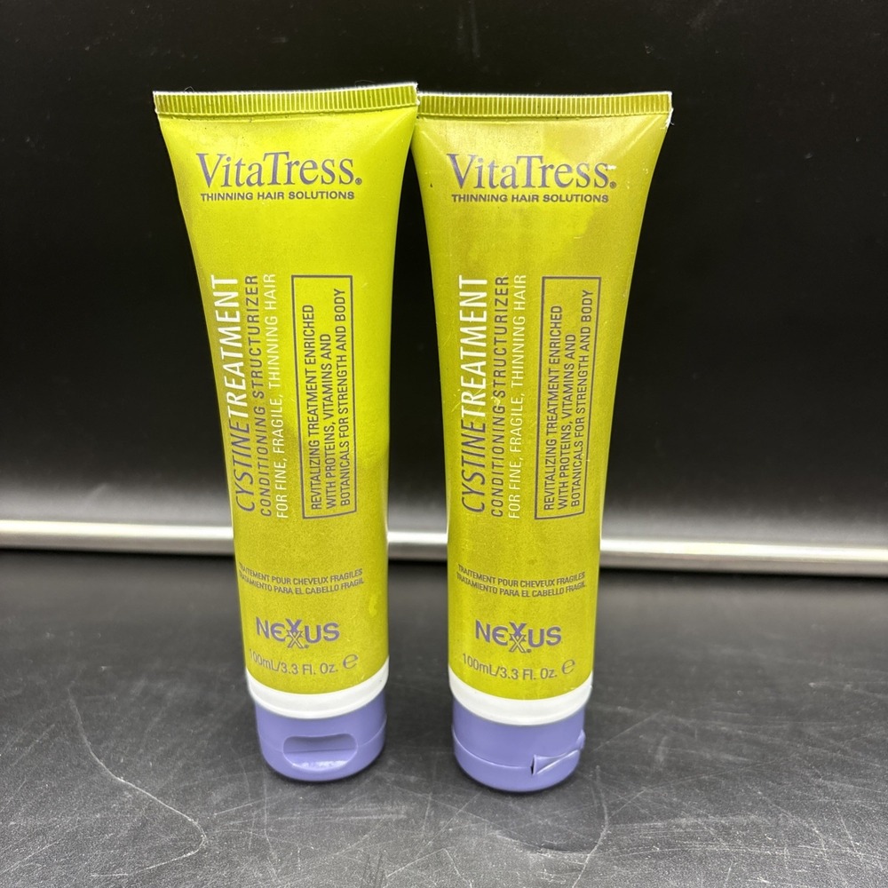 2 Nexxus VitaTress Cystine Treatment For Thinning Hair 3.3 oz Conditioning NOS
